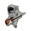 Astronaut mit Bass