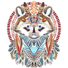 Raton laveur tribal