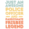 Policeman Frisbee retro