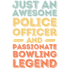Policier Bowling rétro
