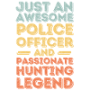 Policeman hunting retro
