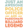 Policeman billiards retro