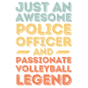 Policeman Volleyball retro