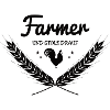 Farmer mit Huhn