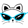 Cool Cat... Cat Sunglasses Face