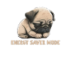Sleeping Pug Energy Saver Mode