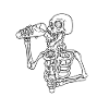 Skeleton drinks drink
