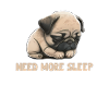 Need more sleep pug