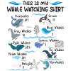 Funny whale watching shirt