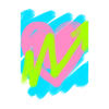 Herz mit Marker