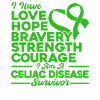 Celiac Awareness Celiac Disease Survivor Green S
