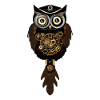 Steampunk Owl with Machine Clock