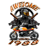 Awesome since 1988, biker's birthday