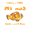 Poisson-clown drôle