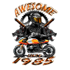 Awesome since 1985, biker's birthday