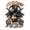 Awesome since 1988, biker's birthday