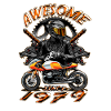 Awesome since 1979, biker's birthday