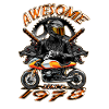 Awesome since 1978, biker's birthday