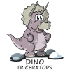 Cartoon Dino Triceratops