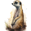 Süßes niedliches Erdmännchen