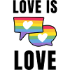 Love is love gay LGBT