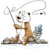 Droll Angler Otter Fishing MODARTIS