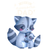 Father's Day, Daddy-Daddy, Daddy-Funny Raccoons