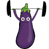 Aubergine,athletes, fitness,lifting weights, sports