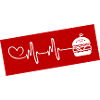 Burger Pulse Heart Love