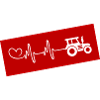 Traktor Puls Herz Liebe