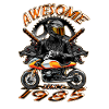 Awesome since 1985, biker's birthday