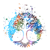 lebensbaum,baum des lebens,graffiti, bunt,baum