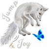 Fuchs springend