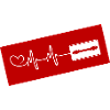 Rasierklinge Puls Herz Liebe