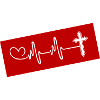 Cross Pulse Heart Love Christianity