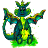 bunter Drachen