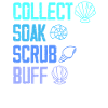collect soak scrub repeat Design