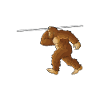 Speerwurfstrecker Leichtathletik Speerwerfer