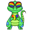 Gay Rainbow Heart Dinosaurs