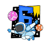 6 years old Young astronaut