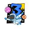 3 years old Young astronaut
