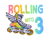 3rd birthday inline skating