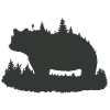 Bär mit Waldfell.