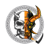 Samurai Monster orange skeleton