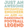 Mechanical Engineer Football retro