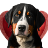 Grand Bouvier Suisse Saint-Valentin