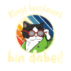 Lustiger Party Spruch mit Katze