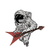 Astronaut with Guitar