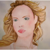 Luscious blonde woman