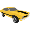 Gelbes Auto